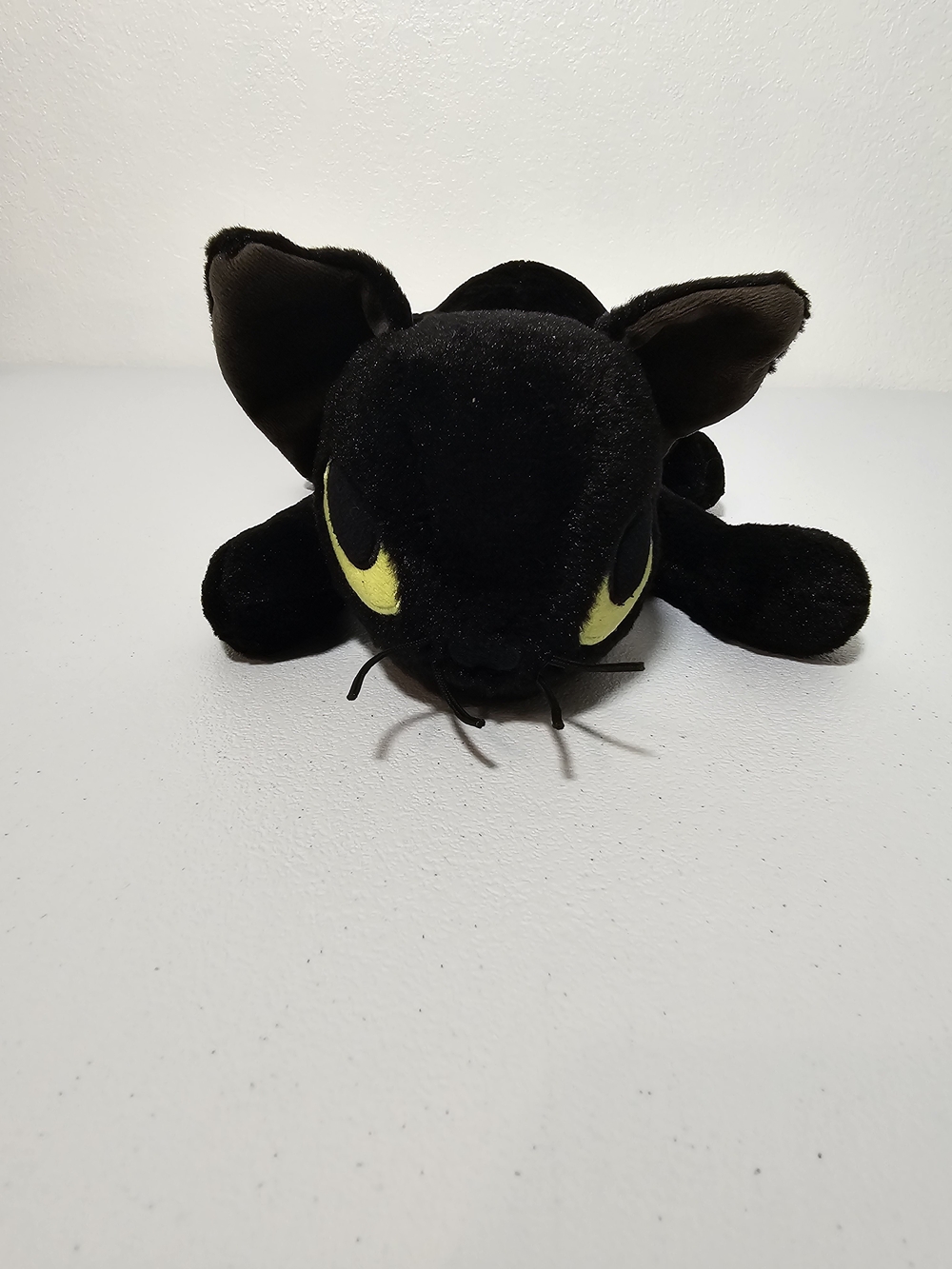 Binx Black Cat Plush Stuffed Animal, Washable, Small 6-14 in, Vintage 1993